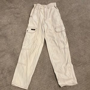 Crème BDG jeans. High waisted and stretchy around waist.